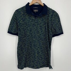 Rodd & Gunn Polo Shirt Men's Size XL Blue Sports Fit Striped Slim Short Sleeve